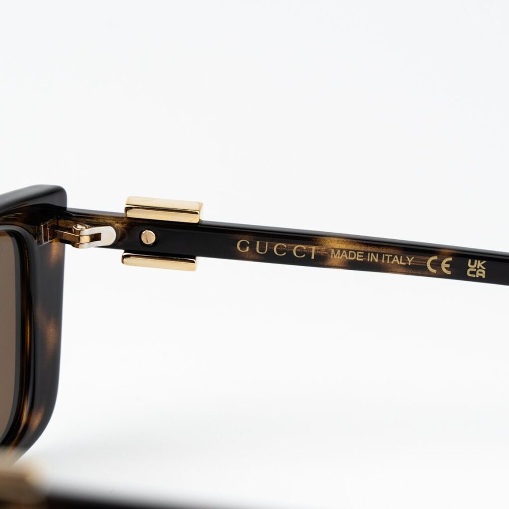 Gucci Women Sunglasses Havana Brown Cat Eye GG1681S 004 BRAND NEW - Picture 6 of 11